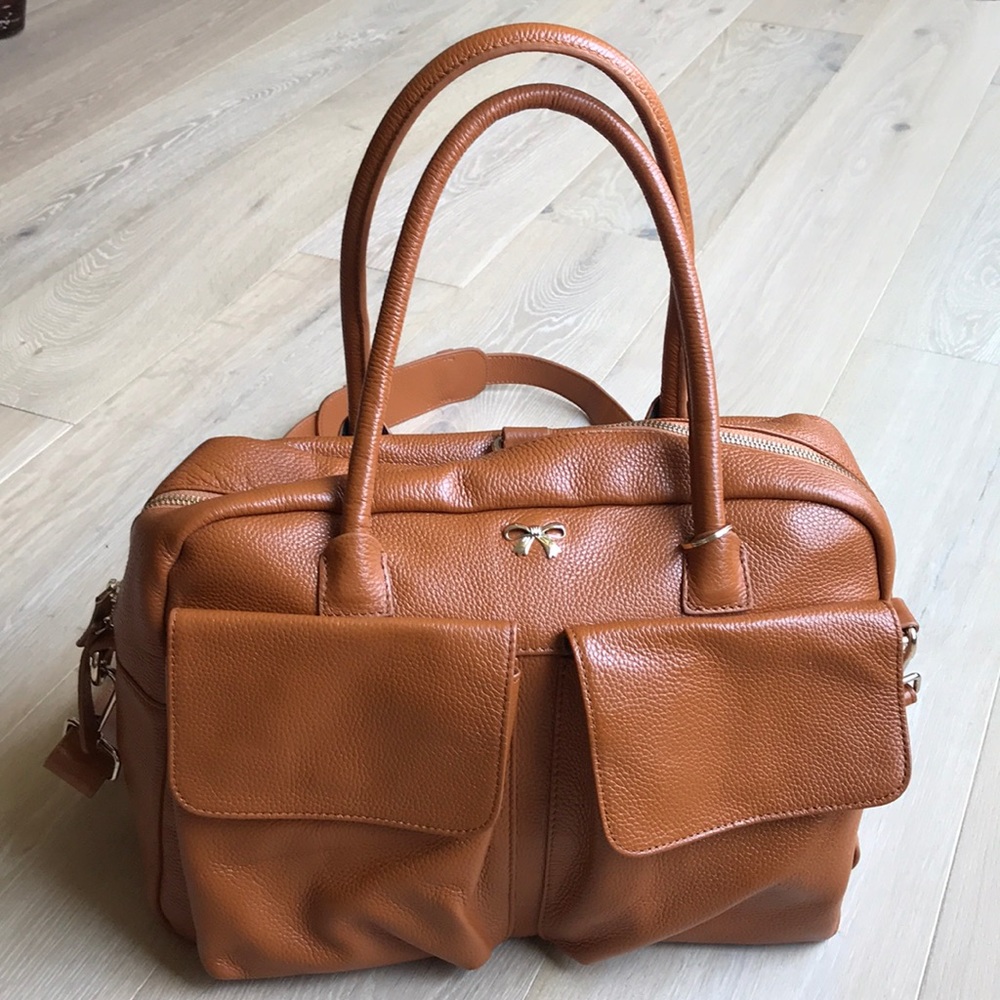 Coco Bow Oxley Bag Tan, Gently Used